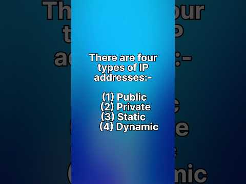 How many types of IP addresses? #knowledge #study #study #form #study #learn