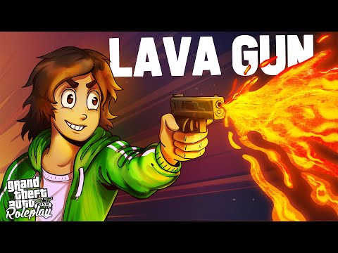 Destroying COPS With A Lava Gun - GTA RP
