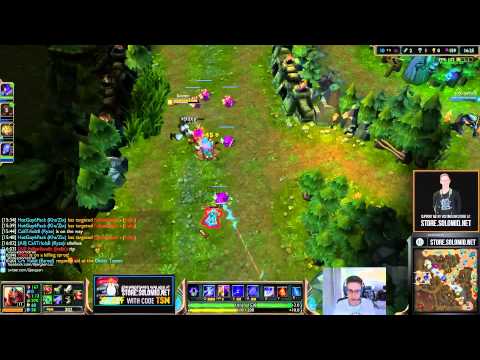 TSM Bjergsen Zed vs Fizz [Challenger Ranked solo queue mid]