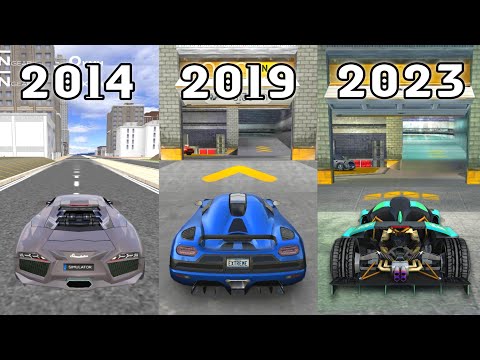 Evolution of All Extreme Car Driving Simulator {2014-2023} - Android & iOS - YouTube