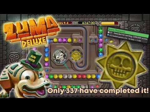 I Got The RAREST Achievement in Zuma Deluxe