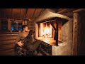 Cozy Log Cabin Fireplace BUILD