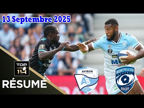 TOP14: Résumé partie complète Aviron Bayonnais vs Montpellier :J2 - Saison 2025/2026
