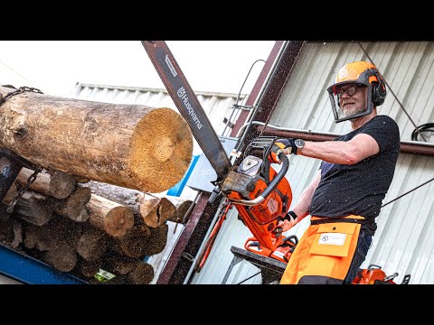 Adam Savage Learns About Modern Chainsaws!