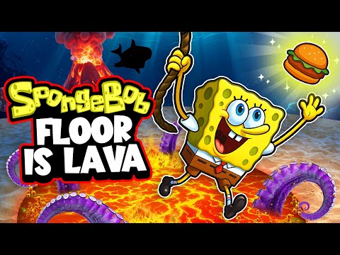 SpongeBob Brain Break Run 🧽 | Danny Go Floor Is Lava | Freeze Dance & Just Dance