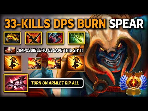 WTF 33-KILLS DPS BURNING SPEAR MID Huskar | Turn ON Armlet Destroys All His OPPS 7.39e DotA 2