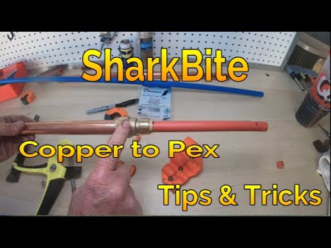 How to connect Copper to Pex using SharkBite Fittings...