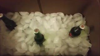 Academy Sports Magellan 50 qt VS. Styrofoam cooler ice test