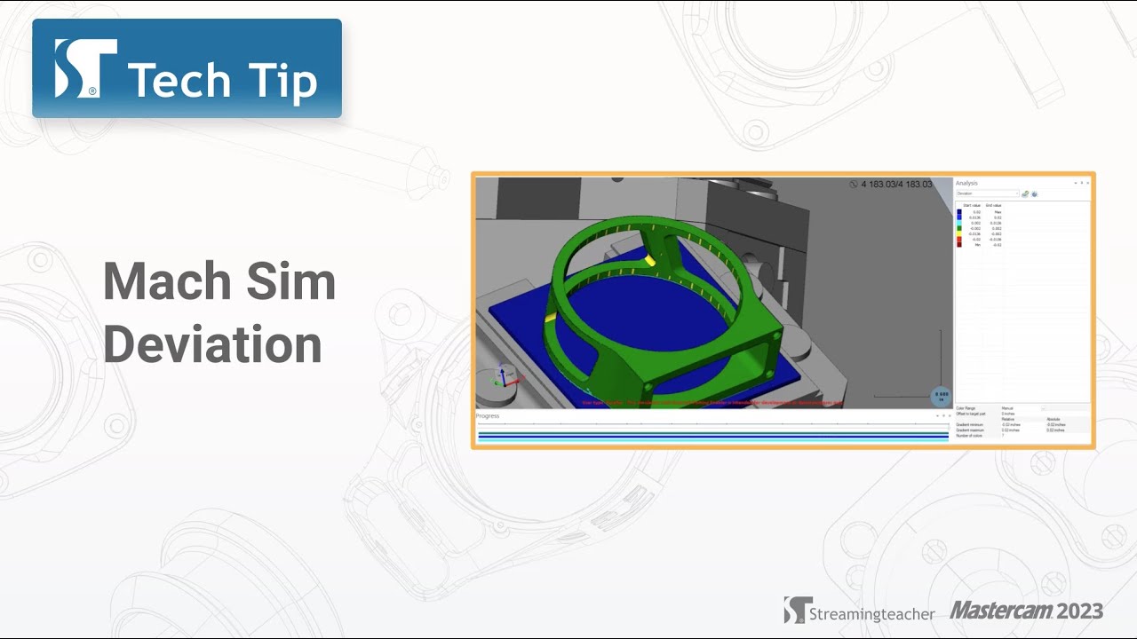 Machine Simulation Deviation | Mastercam Tech Tip