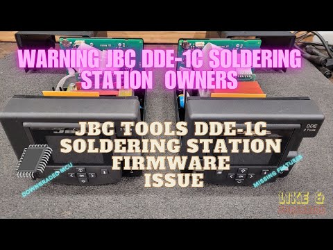 Warning JBC Tools DDE-1C Soldering Station Firmware Issue! Right to Repair Signed In To Law.