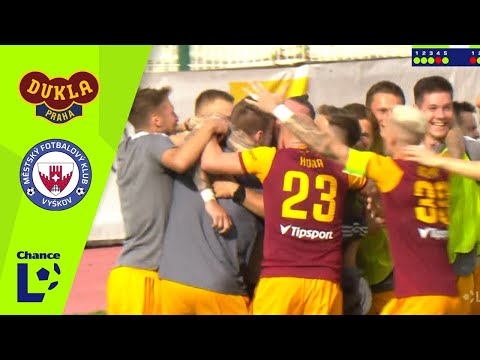 Chance Liga Highlights: FK Dukla Praha vs. MFK Vyškov 1:1, po penaltách 4:2 (Baráž, 2. zápas)