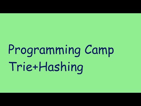 Programming Camp: Trie+Hashing