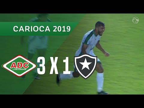 CABOFRIENSE 3 X 1 BOTAFOGO - GOLS - 20/01 - CAMPEONATO CARIOCA 2019
