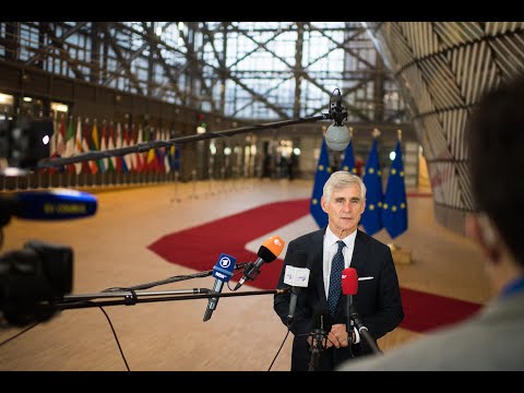 Außenminister Linhart beim Rat der EU-Außenminister in Brüssel, 15. November 2021