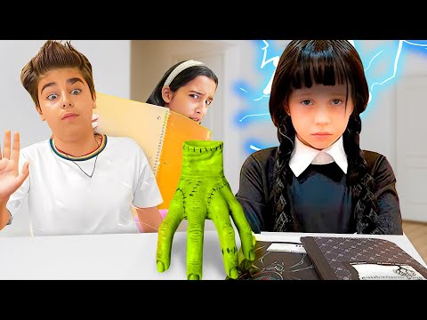 Nastya as Wednesday and the story about diversity at school