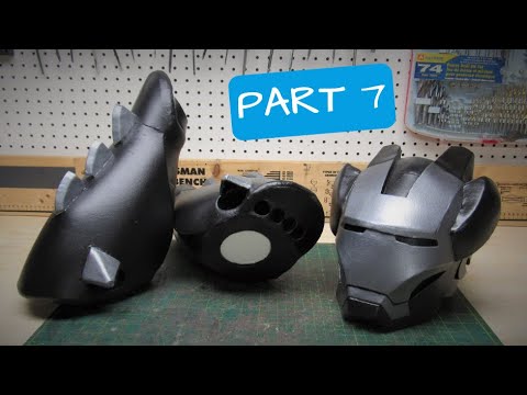 Making a Toothless Ironman ARMOR part 7: Helmet and Gauntlets