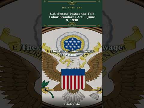 U.S. Senate Passes the Fair Labor Standards Act — Ju...