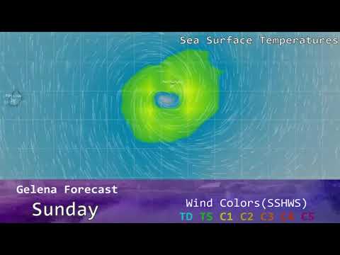 Cyclone Gelena passes Rodrigues - 6am MUT February 10, 2019