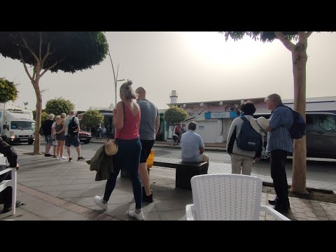 628 - 28/01/22 PUERTO DEL CARMEN LANZAROTE SPAIN UPDATE MORNING WALK LITTLE SANDSTORM 11AM 23°C ☀️🌴