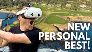 I shot my LOWEST ever score at Pebble Beach | Golf+ VR (Meta Quest)