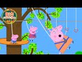 Peppa Pig S Zipline Park Adventure Peppa George Monkey Trees Cartoon For Kids 20 Min