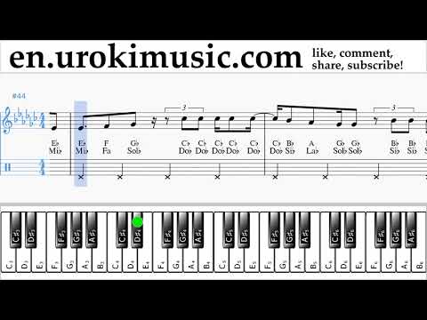 Piano lessons (right hand) Vaina Loca - Ozuna x Manuel Turizo Sheet Music Tutorial um-ih352