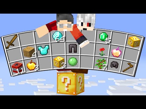 ORTAK ENVANTER TEK BLOK ŞANS BLOKLARI - Minecraft