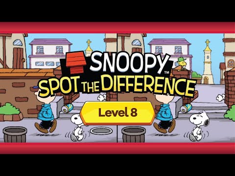 Snoopy Spot the Difference | Episode 1 | Level 8 | Normal