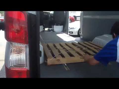Pallet Loading Cargo Space on 170" Mercedes Benz Sprinter Cargo Van