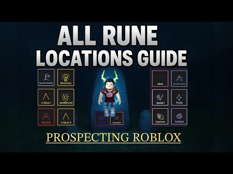 🙌ALL RUNE LOCATIONS GUIDE🔥 #prospecting #roblox #runes  #locations #guide
