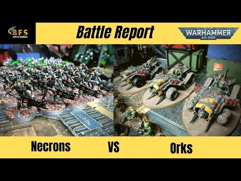 (New Codex) Necrons Vs Orks 9th Edition Warhammer 40k Battle Report.
