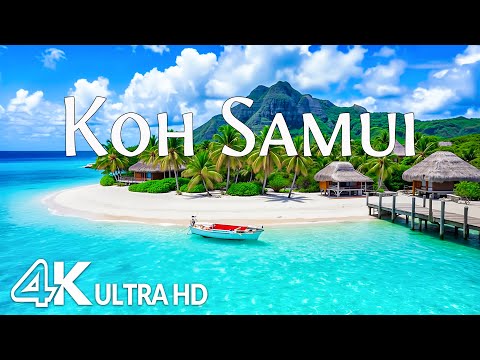 Koh Samui 4K - Tropical Island, White Sand & Thailand’s Paradise Coastline with Relaxing Music