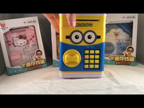 Сейф для детей Hello Kitty с инновационным электронным замком, копилка с электронной системой защиты - фото 1 - id-p2034969916
