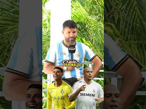 R9 Or Ronaldo? 👀 ... Sergio Aguero Picks Between Legendary Strikers 🤝 #football #ronaldo #soccer