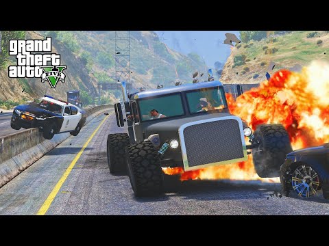 GTA 5 FAST AND FURIOUS TOW ROD TRUCK CRASHES COMPILATIONS - DESTRUCTION