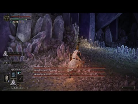 ELDEN RING how to beat putrid crystalian trio boss with magic