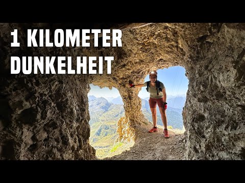 Dolomiten: berühmter Lagazuoi-Stollensteig 😱 atemberaubende Ausblicke mit langen Tunneln