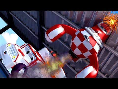 Amber der Krankenwagen -  Rocky die Rakete - Autopolis 🚒 Lastwagen Zeichentrickfilme für Kinder