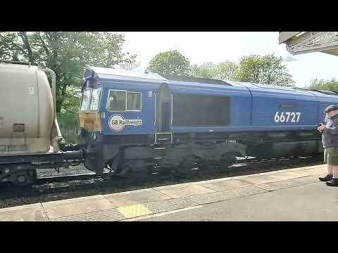 Castle Cement Freight Move GBRf 66727 6C00 Hellifield 17/05/2023