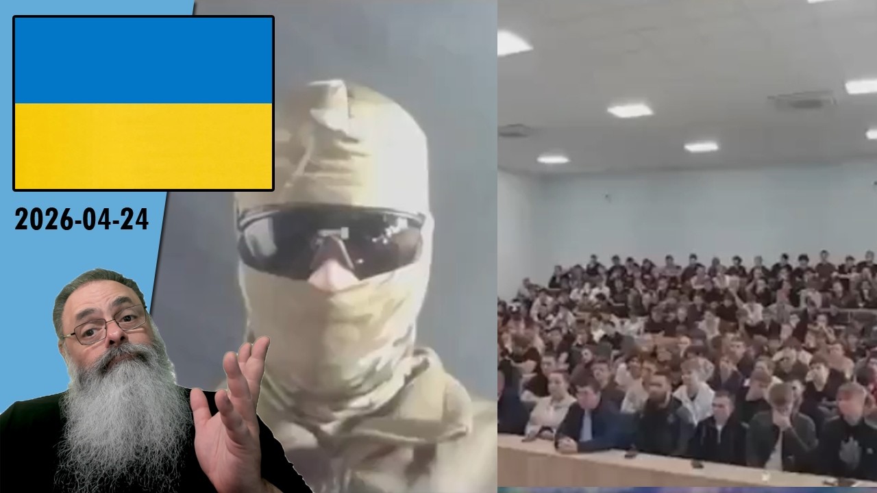#Ucrânia 2026-04-24: SOLDADO UCRANIANO INFILTRA REUNIÃO para MOTIVAR RUSSOS para IR PARA a GUERRA
