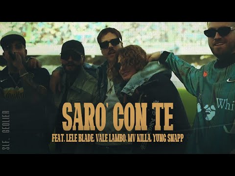 SLF, Geolier 🎵 SARÒ CON TE (Lyrics/Testo)