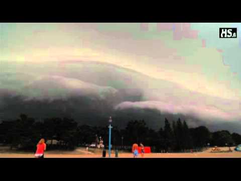 Freak Storm Front Formation In Finland
