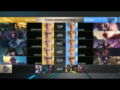 SPY vs OG Highlights - SPLYCE vs ORIGEN - EU LCS Week 7 - SPRING 2016