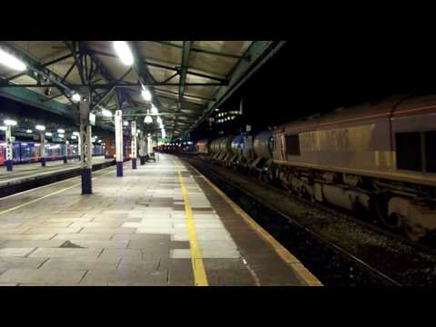 (HD) railhead treatment train through reading