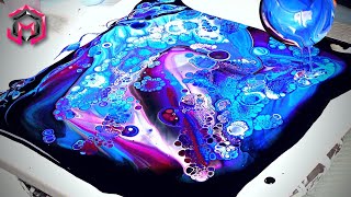 STARRY NIGHT VIBES - Acrylic Pouring and Fluid Art for Therapy