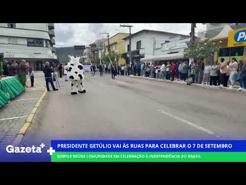 Presidente Getúlio vai às ruas para celebrar o 7 de Setembro