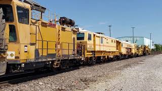 Plasser American work train on BNSF Railway @ St. Louis, MO, 9/7/19