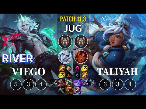 TLN River Viego vs Taliyah Jungle - KR Patch 11.3
