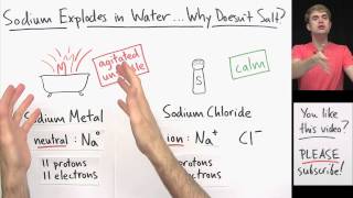 Sodium Explodes in Water...Why Doesn't Salt?!?
