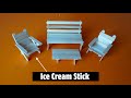 Ice Cream Stick Craft Bench Table Making Cardboard